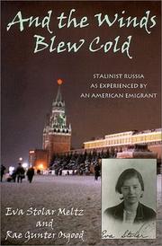 Front cover of And the winds blew cold by Eva Stolar Meltz