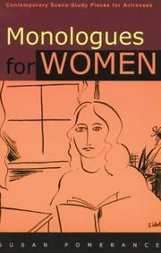 Cover of Monologues for Women by Susan Pomerance