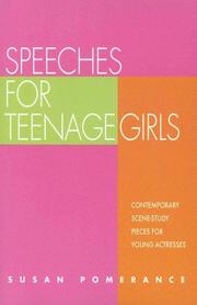 Cover of Speeches for Teenage Girls by Susan Pomerance