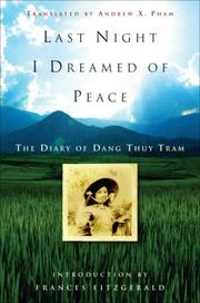 Front cover of Last Night I Dreamed of Peace by Dang Thuy Tram