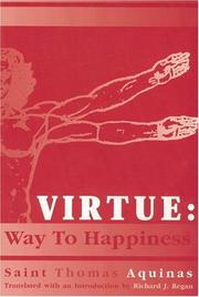 Cover of Virtue by Thomas Aquinas