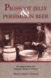 Cover of Pigsfoot jelly & persimmon beer by Unknown