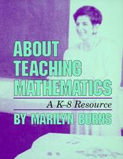 Cover of About teaching mathematics by Marilyn Burns