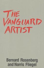 Cover of The vanguard artist by Bernard Rosenberg
