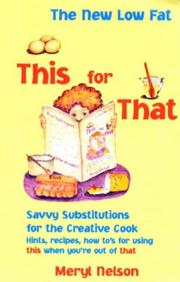 Front cover of The new low fat this for that by Meryl Nelson