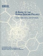 Front cover of A guide to the Human Genome Project by Susan L. Speaker