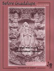 Front cover of Before Guadalupe by Louise M. Burkhart