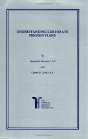 Front cover of Understanding Corporate Pension Plans by Edmund A. Mennis
