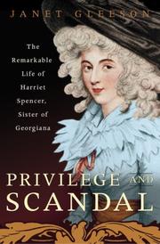 Cover of Privilege and Scandal by Janet Gleeson
