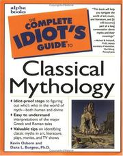 Front cover of The complete idiot's guide to classical mythology by Osborn, Kevin
