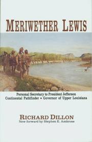 Cover of Meriwether Lewis by Richard Dillon