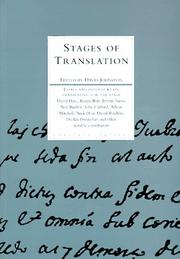 Front cover of Stages of translation by David Johnston