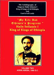 Front cover of The Autobiography of Emperor Haile Sellassie I by Haile Selassie I of Ethiopia