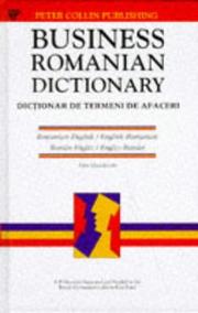 Cover of Business Romanian dictionary by Alex Macedonski