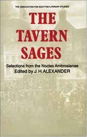 Cover of The tavern sages by Wilson, John