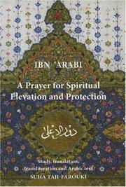 Front cover of A Prayer for Spiritual Elevation and Protection by Ibn al-Arabi