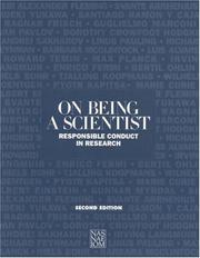 Front cover of On being a scientist by National Academy of Sciences (U.S.). Committee on the Conduct of Science