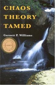 Front cover of Chaos theory tamed by Garnett P. Williams