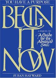 Cover of Begin It Now by Susan Hayward