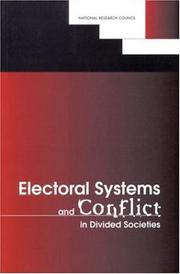 Front cover of Electoral systems and conflict in divided societies by Ben Reilly