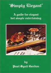 Cover of Simply Elegant by Pearl Sgutt Gordon
