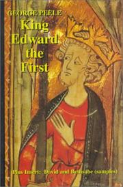 Cover of King Edward the First by George Peele
