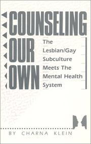 Cover of Counseling Our Own by Charna Klein