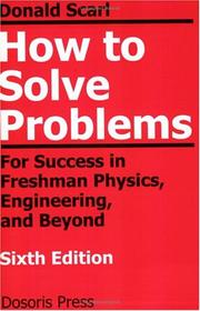 Cover of How to solve problems by Donald Scarl