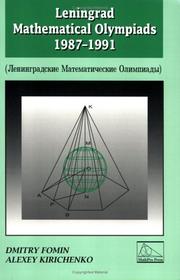 Cover of Leningrad mathematical Olympiads 1987-1991 by D. V. Fomin