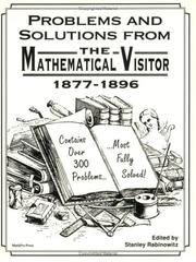 Front cover of Problems and solutions from The mathematical visitor, 1877-1896 by Stanley Rabinowitz