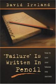 Front cover of Failure is Written in Pencil by David Ireland