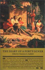 Front cover of The diary of a forty-niner by Chauncey L. Canfield