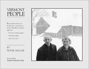 Cover of Vermont people by Peter Miller