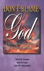 Front cover of Don't blame God! by Mark H. Graeser
