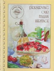 Front cover of Preserving our Italian heritage by Sons of Italy Florida Foundation