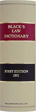 Front cover of A dictionary of law by Henry Campbell Black