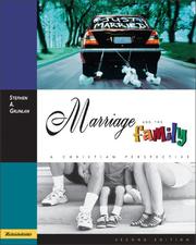 Front cover of Marriage and the family by Stephen A. Grunlan