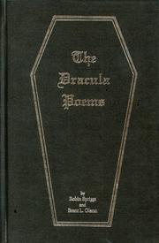 Cover of The Dracula poems by Spriggs, Robin
