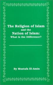 Front cover of Religion of Islam and the Nation of Islam by El-Amin