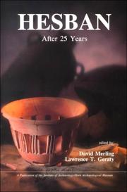 Front cover of Hesban after 25 years by Heshbon Expedition Symposium (1993 Siegfried H. Horn Archaeological Museum)