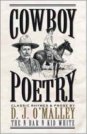 Front cover of Cowboy poetry by Dominick John O'Malley