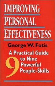 Cover of Improving personal effectiveness by George W. Fotis