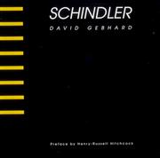 Cover of Schindler by David Gebhard