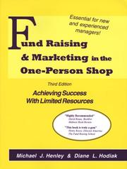 Front cover of Fund raising & marketing in the one-person shop by Michael J. Henley