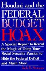 Front cover of Houdini and the federal budget hoax by Jack E. Steineger
