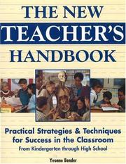 Cover of The new teacher's handbook by Yvonne Bender