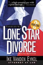 Cover of Successful Lone Star Divorce by Ike Vanden Eykel