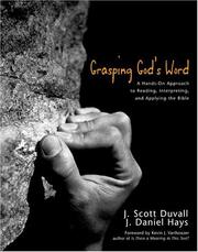 Cover of Grasping God's Word by J. Scott Duvall
