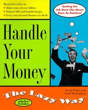 Front cover of Handle your money the lazy way by Carol Turkington