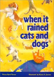 Front cover of When it rained cats and dogs by Nancy Byrd Turner